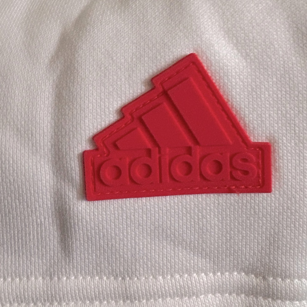 NWT [Adidas] Ps Fleece Drawstring Sweatshorts In Off White Women’s Plus Size 3X - Picture 10 of 14